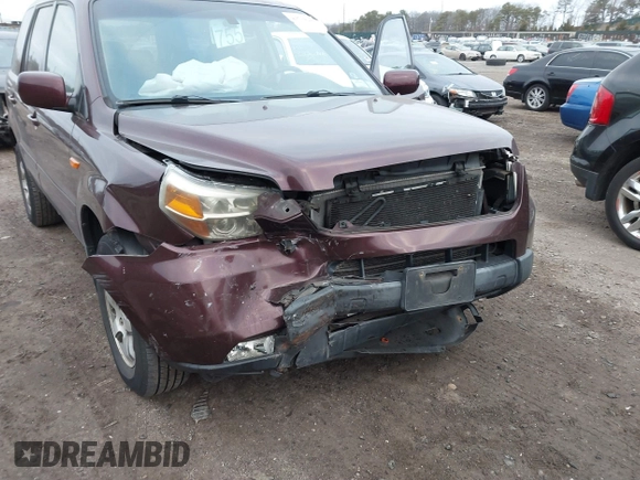 2007 Honda Pilot EX-L with VIN 2HKYF18547H540634, listed as a IAAI auction lot 41794248 with 162,983 mi miles. Bid and sale history available at carsss.com. Image 6.