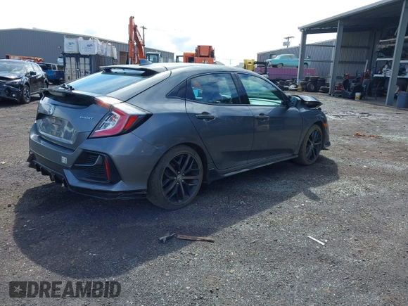2021 Honda Civic Sport with VIN SHHFK7H40MU222581, listed as a IAAI auction lot 41451121 with 28,372 mi miles and . Bid and sale history available at DreamBid. Image 4.