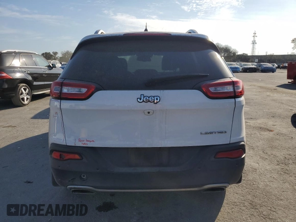 2016 Jeep Cherokee Limited with VIN 1C4PJLDS9GW362991, listed as a Copart auction lot 43724015 with 121,014 mi miles and Salvage Title. Bid and sale history available at carsss.com. Image 6.