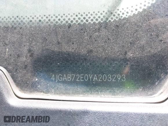 2000 Mercedes-Benz M 320/430/500 z VIN 4JGAB72E0YA203293, wystawiony jako IAAI lot #42257048 z przebiegiem 274 082 mil mil oraz . Historia ofert i sprzedaży dostępna na DreamBid. Obrazek 9.