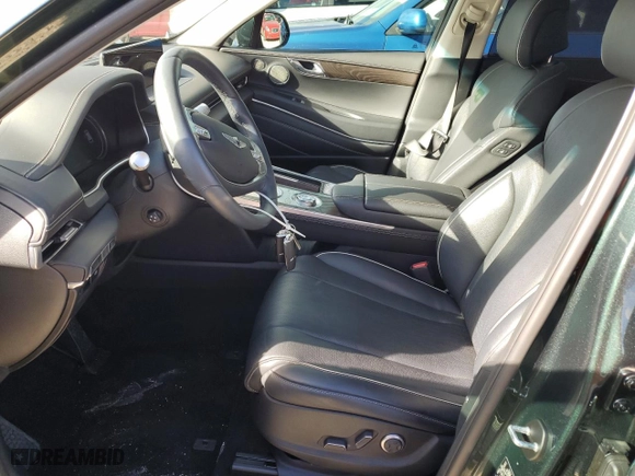 2022 Genesis GV80 with VIN KMUHBDSB1NU097810, listed as a Copart auction lot 74330924 with 21,955 mi miles and Non Repairable. Bid and sale history available at carsss.com. Image 7.