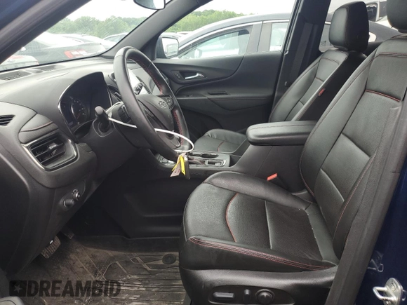 2023 Chevrolet Equinox RS with VIN 3GNAXWEG9PL102488, listed as a Copart auction lot 56200615 with 47,826 mi miles and Salvage title. Bid and sale history available at DreamBid. Image 7.