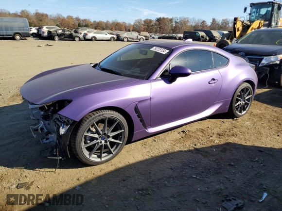 2022 Subaru BRZ Limited with VIN JF1ZDBF18N8704243, listed as a Copart auction lot 79225154 with 22,147 mi miles and Salvage Title. Bid and sale history available at carsss.com. Image 1.