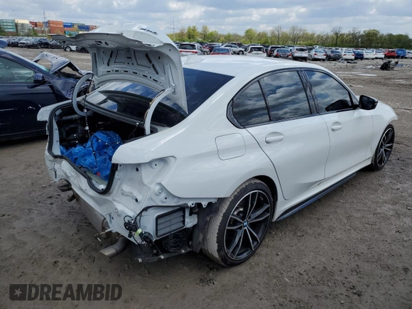 2020 BMW 3 Series M340i xDrive with VIN WBA5U9C01LA380102, listed as a Copart auction lot 50510943 with 42,942 mi miles and . Bid and sale history available at DreamBid. Image 3.
