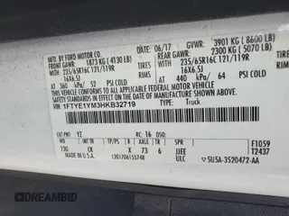 2017 Ford Transit с VIN 1FTYE1YM3HKB32719, выставлен на аукционе IAAI как лот 42715760 с пробегом 164 364 миль миль и . История ставок и продаж доступна на DreamBid. Изображение 18.