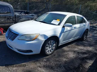 2014 Chrysler 200 LX with VIN 1C3CCBAB2EN208735, listed as a IAAI auction lot 41623000 with 104,819 mi miles and . Bid and sale history available at carsss.com. Image 2.