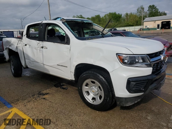 2021 Chevrolet Colorado 2WD Work Truck with VIN 1GCGSBEA3M1273469, listed as a Copart auction lot 55304825 with 46,680 mi miles and Salvage title. Bid and sale history available at DreamBid. Image 4.