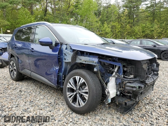2021 Nissan Rogue SV z VIN JN8AT3BB9MW206307, wystawiony jako Copart lot #57290825 z przebiegiem 66 874 mil mil oraz Szkoda całkowita • Salvage title. Historia ofert i sprzedaży dostępna na DreamBid. Obrazek 4.