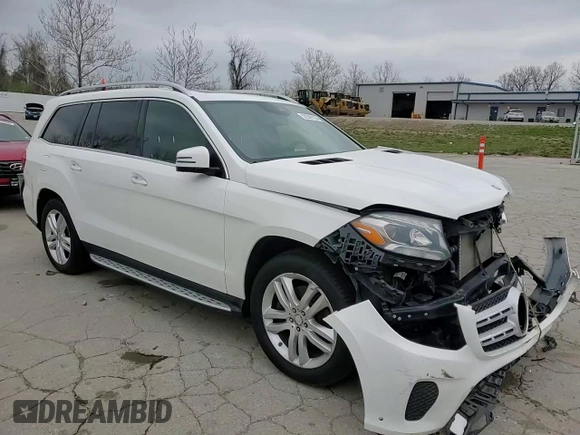2017 Mercedes-Benz GLS 450 with VIN 4JGDF6EE2HA793911, listed as a Copart auction lot 52298125 with 99,274 mi miles and Salvage Title. Bid and sale history available at DreamBid. Image 12.