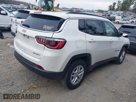 2020 Jeep Compass Sport с VIN 3C4NJCAB3LT150955, выставлен на аукционе IAAI как лот 41176985 с пробегом 73 644 миль миль и . История ставок и продаж доступна на DreamBid. Изображение 4.