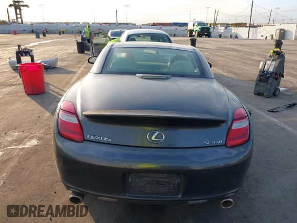2007 Lexus SC 430 with VIN JTHFN45Y679014426, listed as a IAAI auction lot 41408502 with 202,274 mi miles and . Bid and sale history available at DreamBid. Image 16.