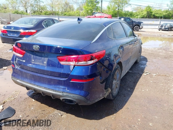 2020 Kia Optima LX with VIN 5XXGT4L38LG407103, listed as a IAAI auction lot 42130742 with 76,841 mi miles and . Bid and sale history available at DreamBid. Image 4.