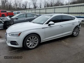 2018 Audi A5 Sportback Premium Plus with VIN WAUBNCF53JA087092, listed as a Copart auction lot 45298784 with 54,391 mi miles. Bid and sale history available at carsss.com. Image 1.