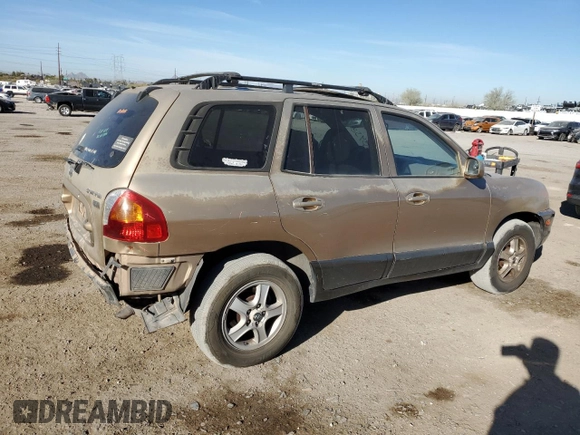2004 Hyundai Santa Fe GLS with VIN KM8SC13E64U786989, listed as a Copart auction lot 86345804 with 168,016 mi miles and Salvage Title. Bid and sale history available at carsss.com. Image 3.
