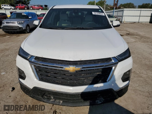 2022 Chevrolet Traverse LS with VIN 1GNERLKW2NJ171338, listed as a Copart auction lot 70129854 with 37,895 mi miles and Salvage Title. Bid and sale history available at carsss.com. Image 5.