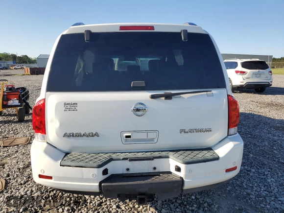 2011 Nissan Armada Platinum z VIN 5N1AA0NC2BN620032, wystawiony jako Copart lot #52098665 z przebiegiem Nie podano mil oraz Szkoda całkowita • Salvage title. Historia ofert i sprzedaży dostępna na DreamBid. Obrazek 6.