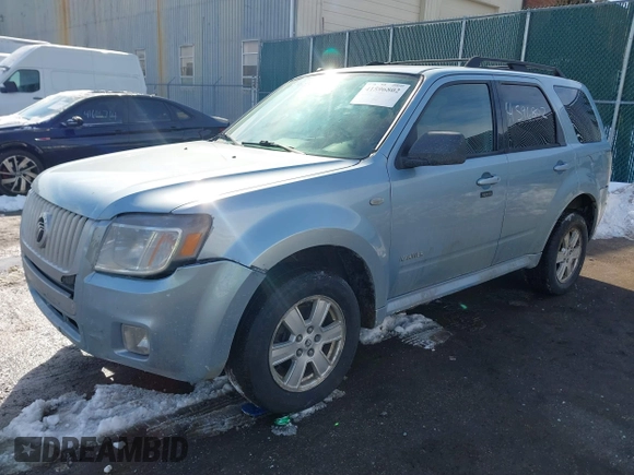 2008 Mercury Mariner with VIN 4M2CU91ZX8KJ30882, listed as a IAAI auction lot 41596802 with 204,769 mi miles. Bid and sale history available at carsss.com. Image 17.