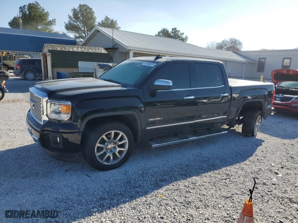 2015 GMC Sierra 1500 Denali with VIN 3GTU2WEC1FG270280, listed as a Copart auction lot 47007365 with 97,238 mi miles and Salvage Title. Bid and sale history available at carsss.com. Image 1.