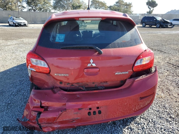2017 Mitsubishi Mirage ES with VIN ML32A3HJ2HH012171, listed as a Copart auction lot 85730744 with 101,669 mi miles and Salvage Title. Bid and sale history available at carsss.com. Image 6.