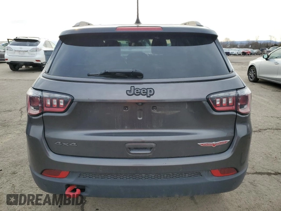 2021 Jeep Compass Trailhawk with VIN 3C4NJDDB1MT523820, listed as a Copart auction lot 45892595 with 81,406 mi miles and Salvage title. Bid and sale history available at DreamBid. Image 6.