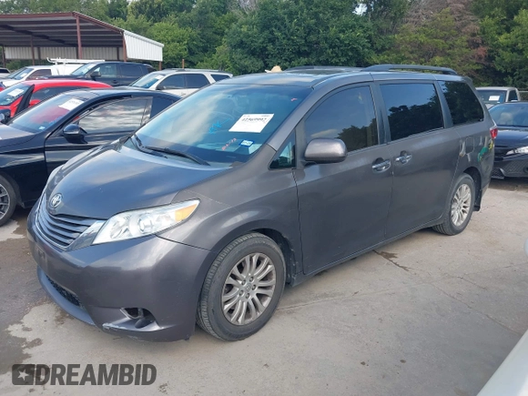 2015 Toyota Sienna XLE with VIN 5TDYK3DC6FS542504, listed as a IAAI auction lot 42569992 with 113,004 mi miles and . Bid and sale history available at DreamBid. Image 17.