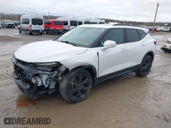 2021 Chevrolet Blazer RS z VIN 3GNKBERS7MS508086, wystawiony jako IAAI lot #40921436 z przebiegiem 66 072 mil mil oraz . Historia ofert i sprzedaży dostępna na DreamBid. Obrazek 17.