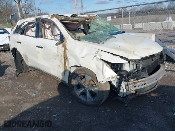 2014 Acura MDX with VIN 5FRYD3H24EB016580, listed as a IAAI auction lot 41589124 with 101,155 mi miles. Bid and sale history available at carsss.com. Image 1.