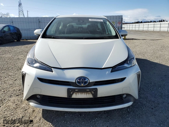 2019 Toyota Prius LE with VIN JTDL9RFU3K3005051, listed as a Copart auction lot 40269573 with 57,345 mi miles. Bid and sale history available at carsss.com. Image 5.