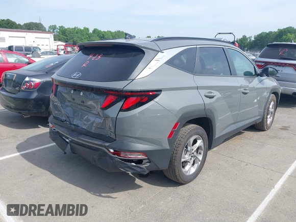 2024 Hyundai Tucson SEL with VIN 5NMJB3DE6RH390623, listed as a IAAI auction lot 42174160 with 36,967 mi miles. Bid and sale history available at carsss.com. Image 4.