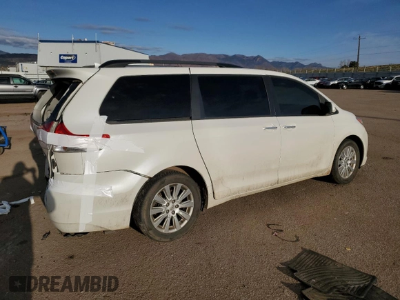 2014 Toyota Sienna Ltd with VIN 5TDDK3DC4ES077069, listed as a Copart auction lot 51639955 with 157,107 mi miles and Salvage Title. Bid and sale history available at carsss.com. Image 3.