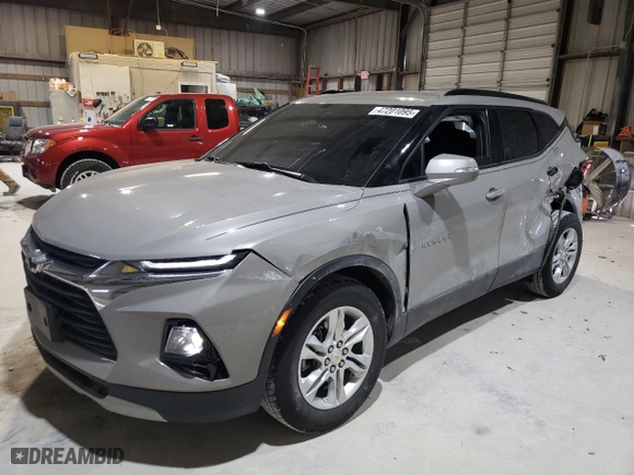2021 Chevrolet Blazer LT with VIN 3GNKBHRS2MS559528, listed as a Copart auction lot 47201095 with 41,885 mi miles and Salvage Title. Bid and sale history available at carsss.com. Image 1.