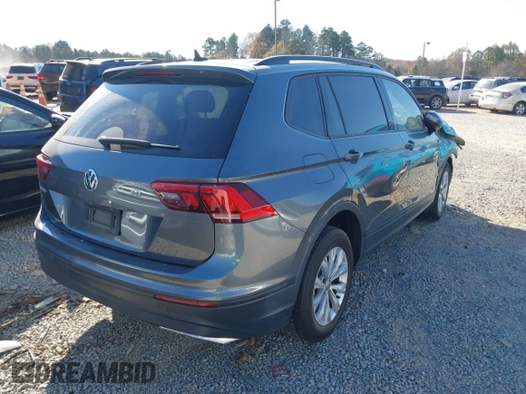 2020 Volkswagen Tiguan S with VIN 3VV1B7AX3LM182198, listed as a IAAI auction lot 41027182 with 44,884 mi miles and . Bid and sale history available at DreamBid. Image 4.