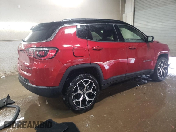 2025 Jeep Compass Limited with VIN 3C4NJDCN5ST565528, listed as a Copart auction lot 51971855 with 2,498 mi miles and Salvage title. Bid and sale history available at DreamBid. Image 3.