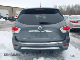 2015 Nissan Pathfinder Platinum with VIN 5N1AR2MM3FC710127, listed as a IAAI auction lot 41617867 with 112,020 mi miles and . Bid and sale history available at DreamBid. Image 16.
