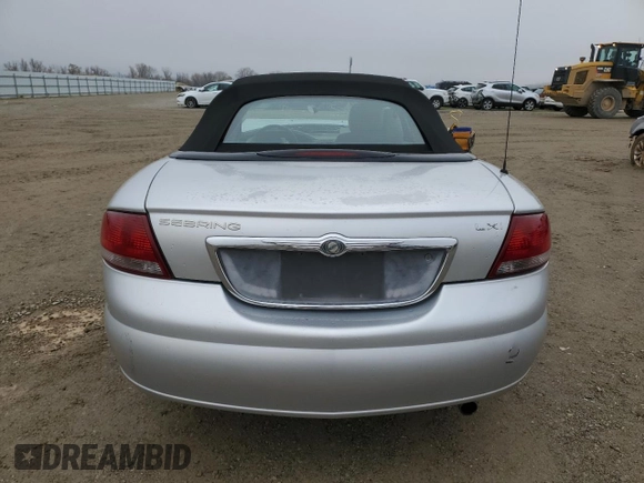 2002 Chrysler Sebring LXi with VIN 1C3EL55RX2N151004, listed as a Copart auction lot 85811704 with 187,000 mi miles and Salvage title. Bid and sale history available at DreamBid. Image 6.