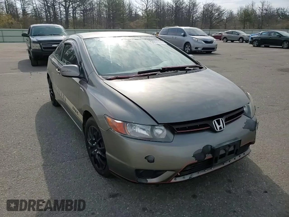 2008 Honda Civic Cpe LX with VIN 2HGFG116X8H546585, listed as a Copart auction lot 54701365 with 167,056 mi miles and Salvage Title. Bid and sale history available at carsss.com. Image 13.