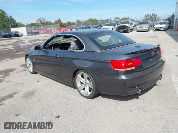 2007 BMW 3 Series 335i with VIN WBAWL73587PX47653, listed as a IAAI auction lot 41428352 with 225,457 mi miles. Bid and sale history available at carsss.com. Image 3.