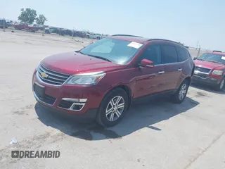 2015 Chevrolet Traverse LT z VIN 1GNKVHKD2FJ241884, wystawiony jako IAAI lot #42452598 z przebiegiem 194 214 mil mil oraz . Historia ofert i sprzedaży dostępna na DreamBid. Obrazek 2.