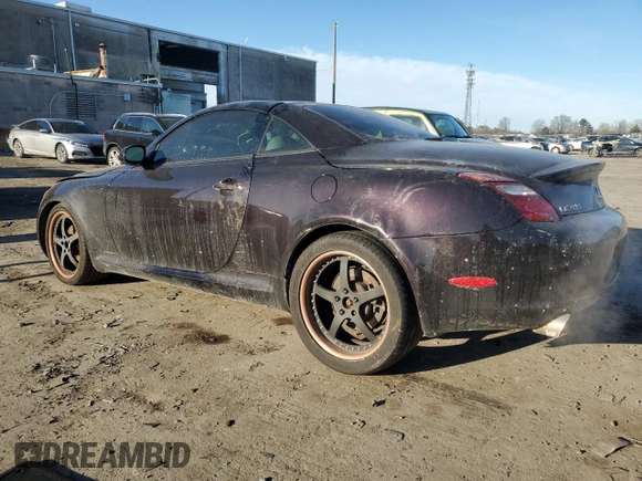 2007 Lexus SC 430 with VIN JTHFN45Y179014155, listed as a Copart auction lot 42896105 with 142,018 mi miles and Salvage Title. Bid and sale history available at DreamBid. Image 2.