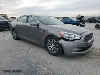 2017 Kia K900 Luxury with VIN KNALU4D36H6035550, listed as a Copart auction lot 50064555 with 102,212 mi miles and Salvage Title. Bid and sale history available at carsss.com. Image 4.