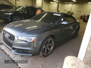 2015 Audi S5 Premium Plus with VIN WAUCGAFR1FA057621, listed as a Copart auction lot 83423164 with 0 mi miles and Salvage Title. Bid and sale history available at carsss.com. Image 1.