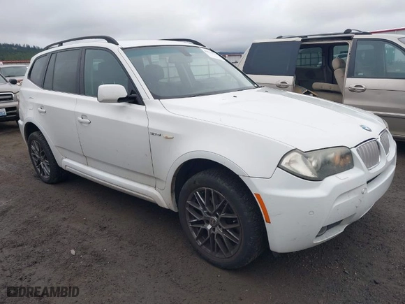 2007 BMW X3 3.0si with VIN WBXPC93457WF24671, listed as a IAAI auction lot 41916704 with 164,015 mi miles. Bid and sale history available at carsss.com. Image 1.