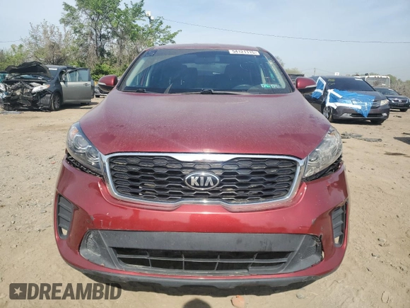 2020 Kia Sorento LX V6 with VIN 5XYPG4A52LG666254, listed as a Copart auction lot 54121115 with 150,587 mi miles and Clean Title. Bid and sale history available at carsss.com. Image 5.