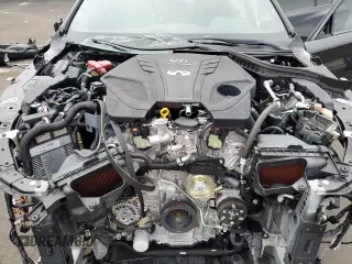 2024 Infiniti Q50 Red Sport 400 with VIN JN1FV7DR7RM680467, listed as a Copart auction lot 86691374 with 51 mi miles and Non repairable. Bid and sale history available at DreamBid. Image 11.