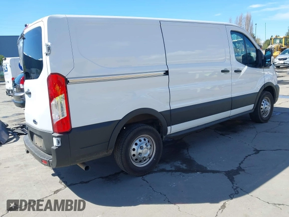 2021 Ford Transit Cargo with VIN 1FTBR2Y80MKA35393, listed as a IAAI auction lot 41732236 with 24,799 mi miles and . Bid and sale history available at DreamBid. Image 4.