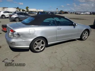 2005 Mercedes-Benz CLK 500 with VIN WDBTK75J85F153391, listed as a Copart auction lot 56691935 with 79,993 mi miles and Salvage title. Bid and sale history available at DreamBid. Image 3.