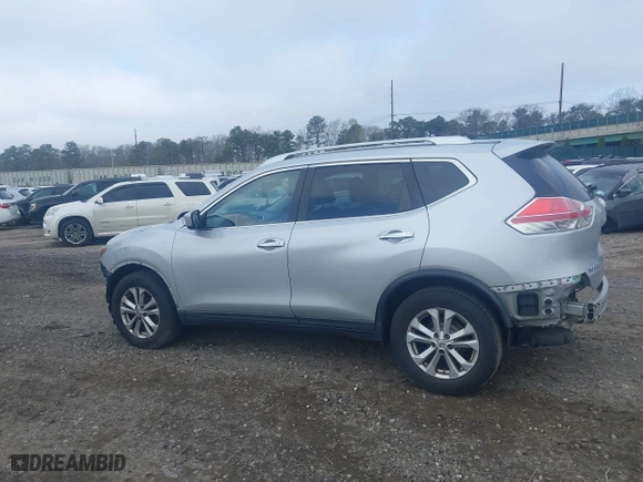 2015 Nissan Rogue SV with VIN KNMAT2MVXFP519053, listed as a IAAI auction lot 41839774 with 136,895 mi miles. Bid and sale history available at carsss.com. Image 14.