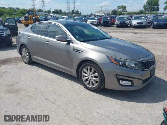 2015 Kia Optima EX with VIN 5XXGN4A71FG426337, listed as a IAAI auction lot 42589955 with 119,473 mi miles and . Bid and sale history available at DreamBid. Image 1.