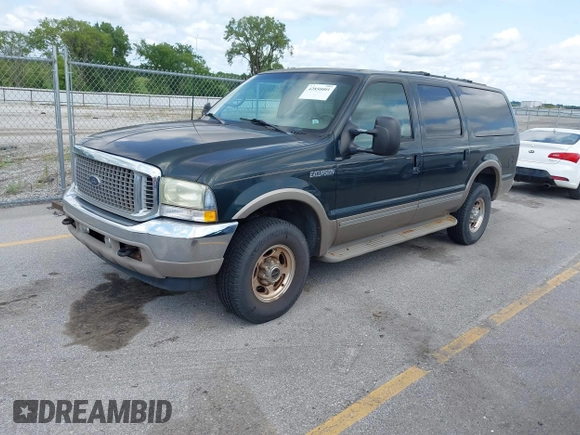 2002 Ford Excursion Limited с VIN 1FMNU43S42ED22009, выставлен на аукционе IAAI как лот 42850001 с пробегом 132 395 миль миль и . История ставок и продаж доступна на DreamBid. Изображение 2.