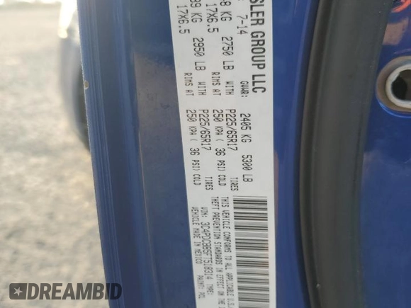 2015 Dodge Journey SXT with VIN 3C4PDCBB5FT518314, listed as a Copart auction lot 83685374 with 34,165 mi miles and Salvage Title. Bid and sale history available at DreamBid. Image 13.